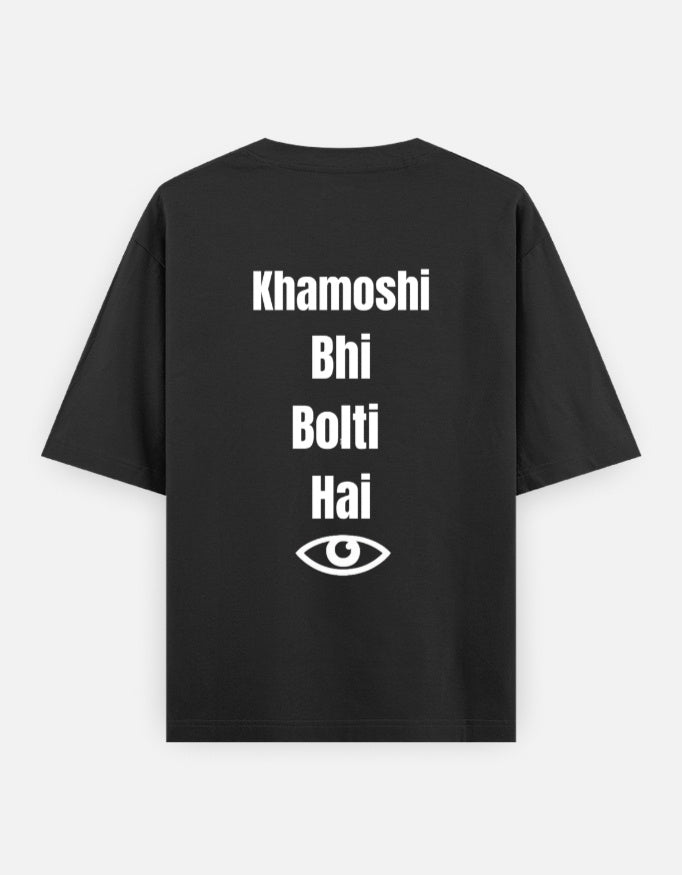 Khamoshi Bhi Bolti Hai | Premium Quote T-Shirt - LafzWear