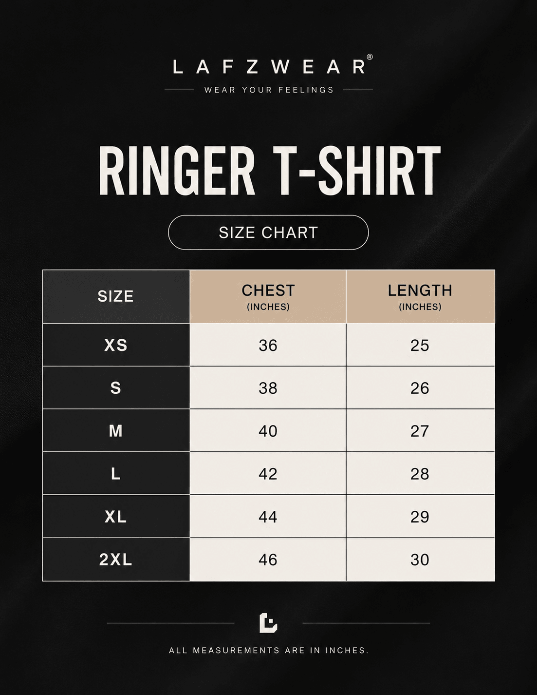 Size Chart - LafzWear
